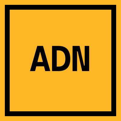 ADN logo amber